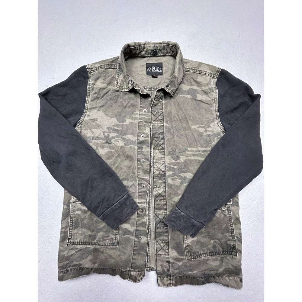Rude Jacket Cotton Camouflage Black S Mens